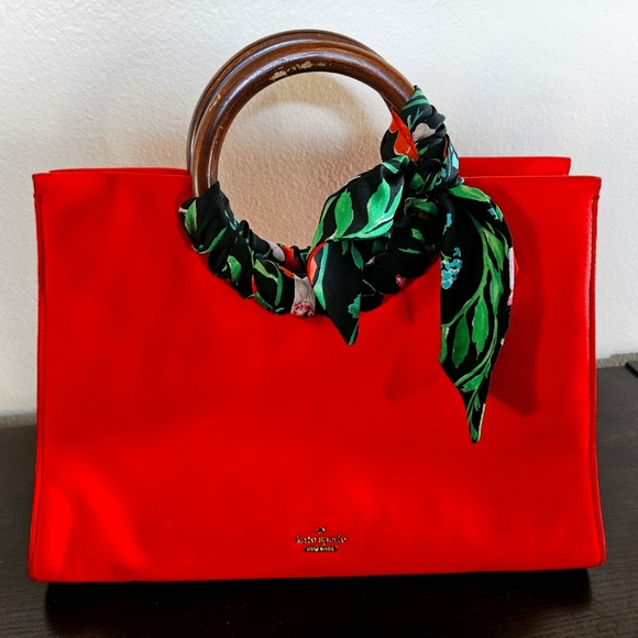 kate spade Handbags - RARE Gorgeous, Red Kate Spade Ridgefield Street Katrina Handbag